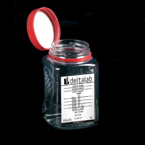 Water Sampling Container Label Deltalab Sterile Water Sampling Without Sodium Thiosulphate