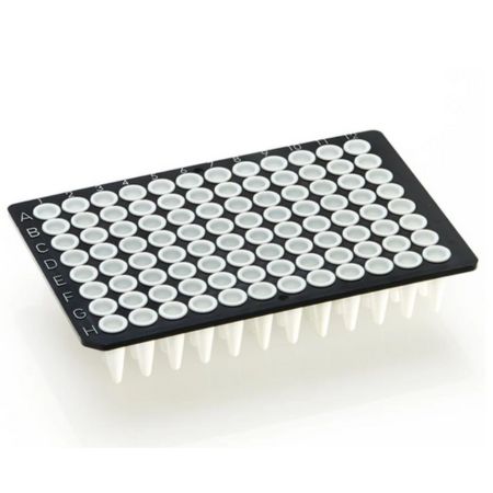 framestar_96_well_non-skirted_pcr_plate_low_profile_(various_colours)_premier_scientific_black