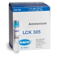 HACH LCK305 Ammonium cuvette test 1.0-12.0 mg/L NH4-N, 25 tests