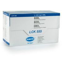Hach LCK555 BOD5 cuvette test 4 -1650 mg/L O2, 39 tests