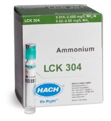 Hach LCK304 Ammonium cuvette test 0.015-2.0 mg/L NH4-N, 25 tests