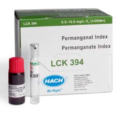 Hach LCK394 Cuvette Test Permanganate Index 0.5 - 10 mg/L O2 (CODMn), 25 tests