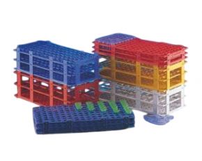 128-Place Microcentrifuge Tube Rack for 1.5ml Tubes (Pack of 5)-Colours Available